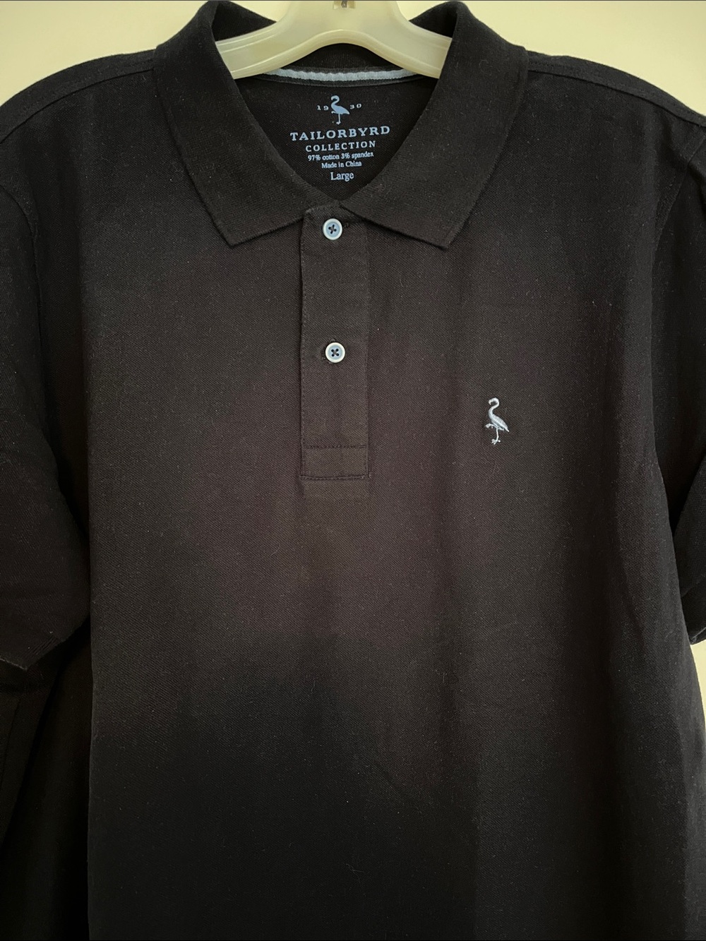 Tailorbyrd Navy Blue Polo with Contrast Embroidered Logo L